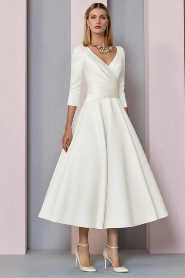 Elegante Brautmutterkleider Mit Ärmel | Kleider für Brautmutter