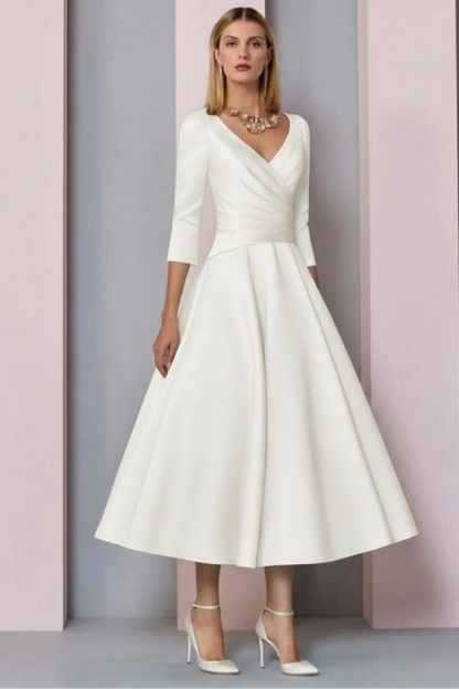 Elegante Brautmutterkleider Mit Ärmel | Kleider für Brautmutter