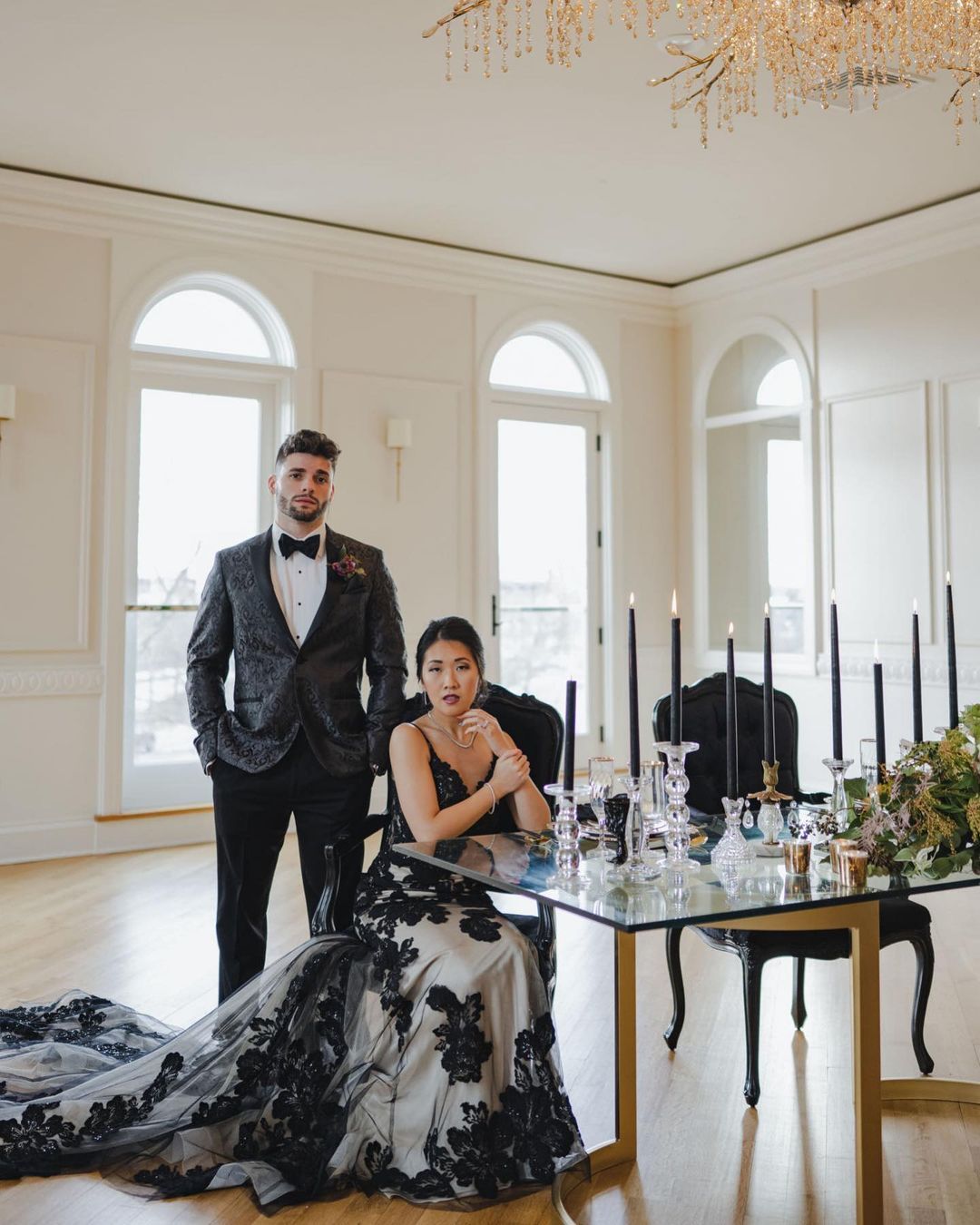 Schöne Brautkleider Schwarz | Hochzeitskleider Meerjungfrau Spitze