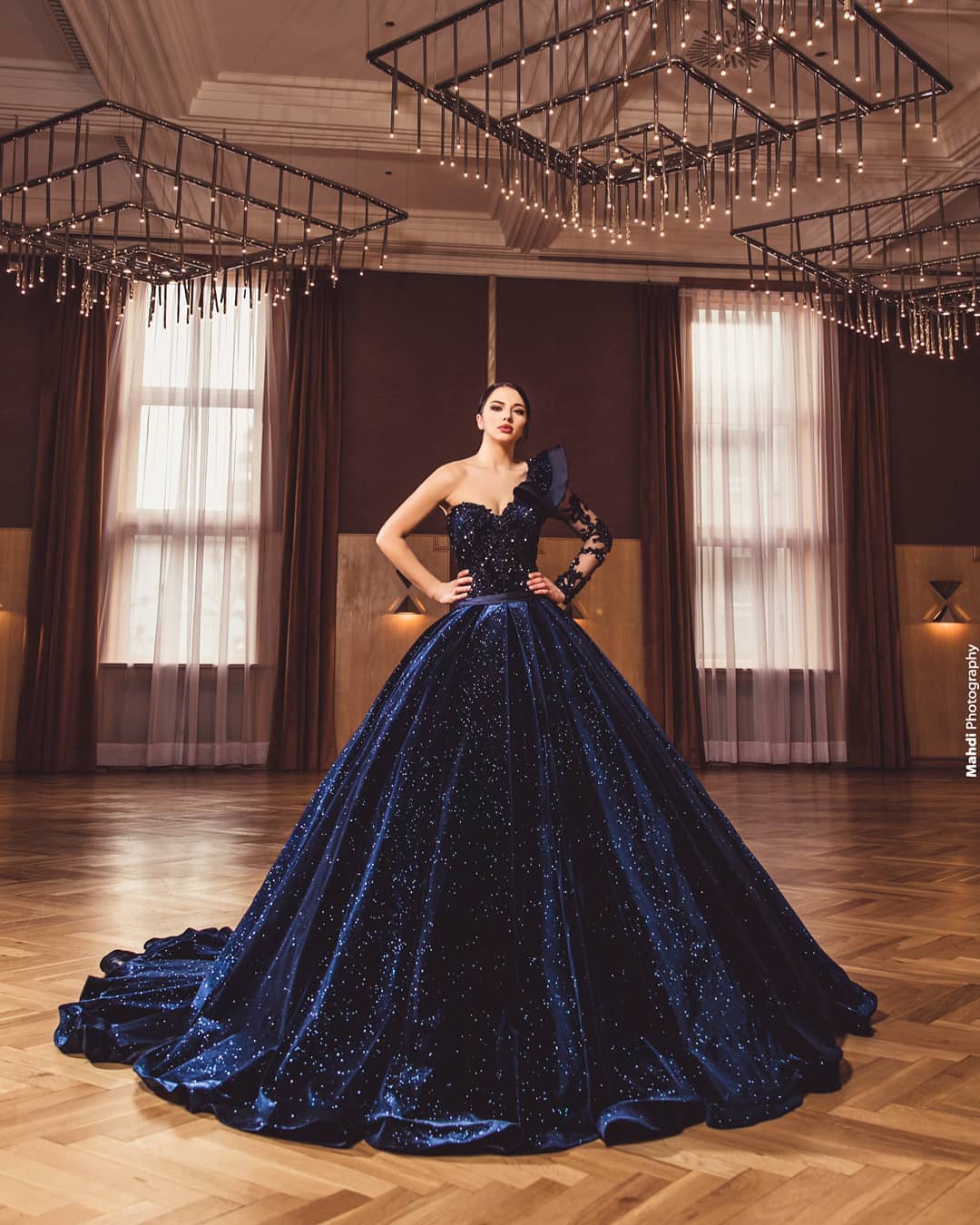 Prinzessin Abendkleider Mit Ärmel | Abiballkleider Lang Glitzer