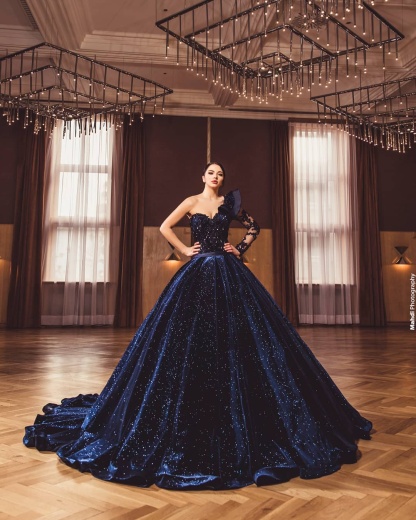 Prinzessin Abendkleider Mit Ärmel | Abiballkleider Lang Glitzer