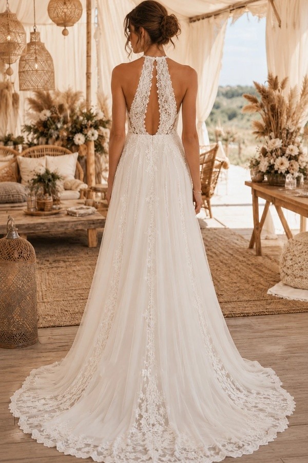 Elegante Brautkleider A Linie Mit Spitze Schöne Hochzeitskleider Günstig