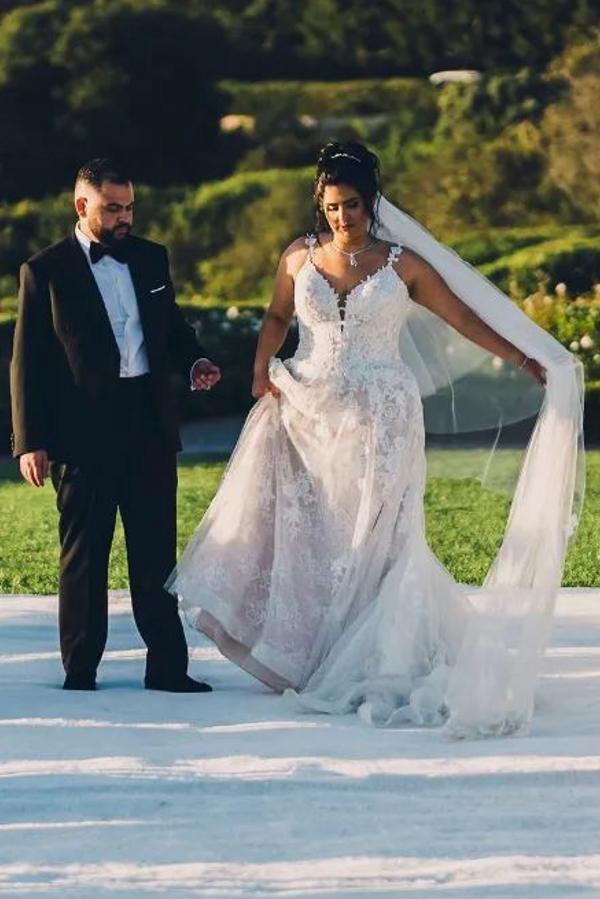 Moderne Hochzeitskleider Online | Brautkleider A Linie Spitze