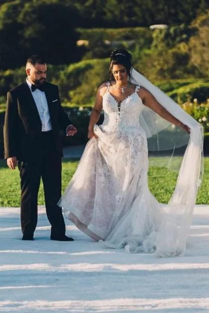 Moderne Hochzeitskleider Online | Brautkleider A Linie Spitze