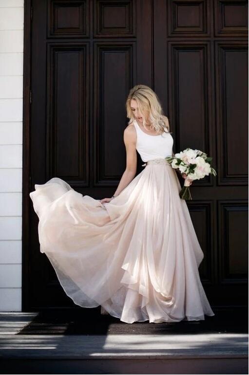 2 Farbige Brautkleider Rosa | Hochzeitsmoden Günstig Online-babyonlinedressde