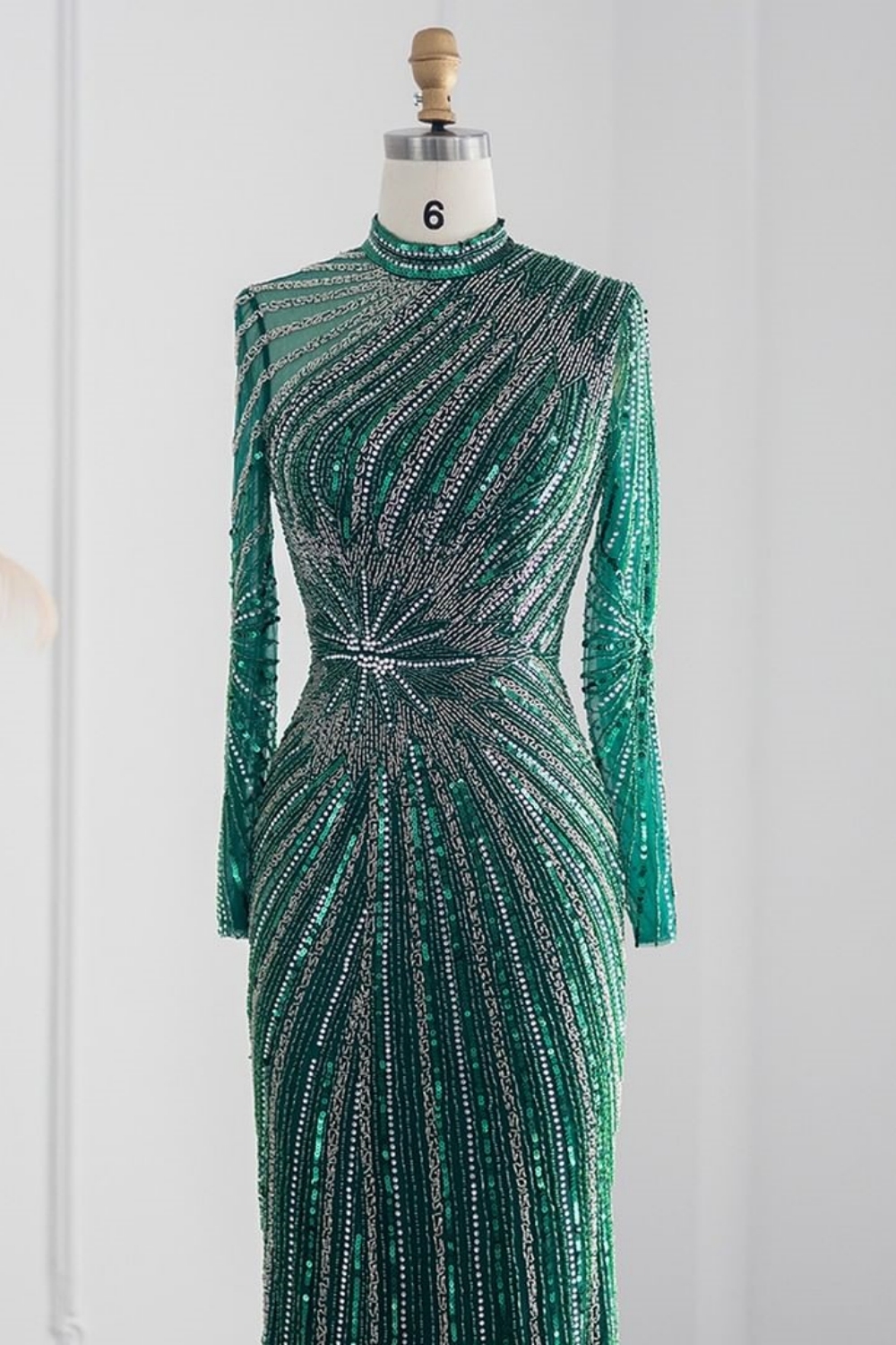 Gold Abendkleider Lang Glitzer | Abendmoden Abiballkleider mit Glitzer-babyonlinedressde