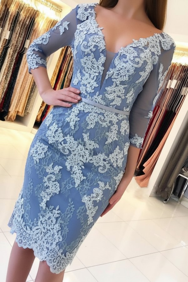 Mint Cocktailkleider Kurz Günstig | Abendkleider Mit Ärmel