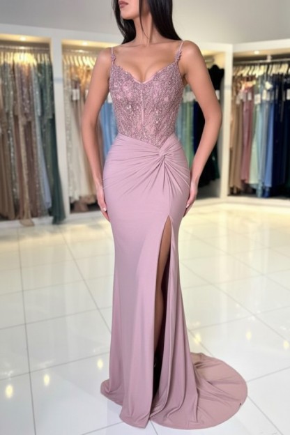 Wunderschöne Abendkleider Weinrot | Abiballkleider Lang Glitzer