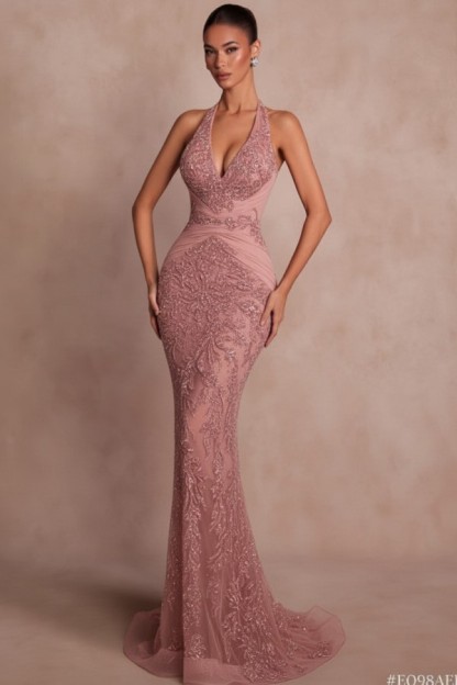 Dunkel Grün Abendkleider Lang Glitzer Ballkleider Spitze Online