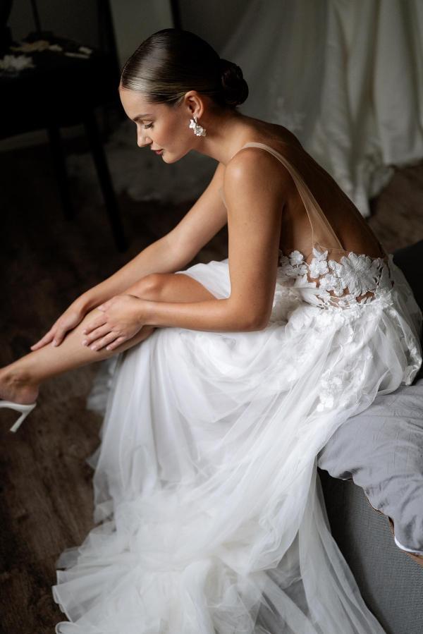 Schlichte Hochzeitskleider Etuikleider | Brautkleider mit Spitze-babyonlinedressde