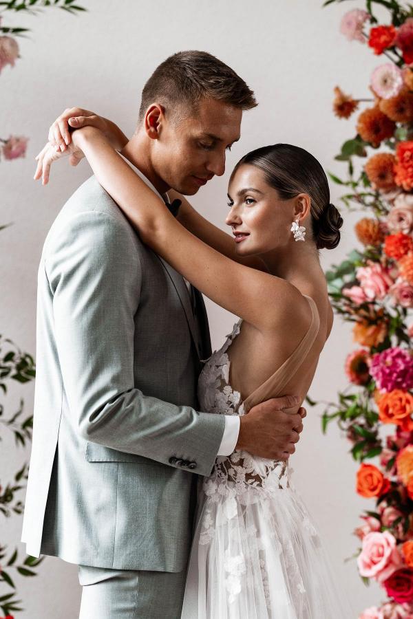 Schlichte Hochzeitskleider Etuikleider | Brautkleider mit Spitze-babyonlinedressde