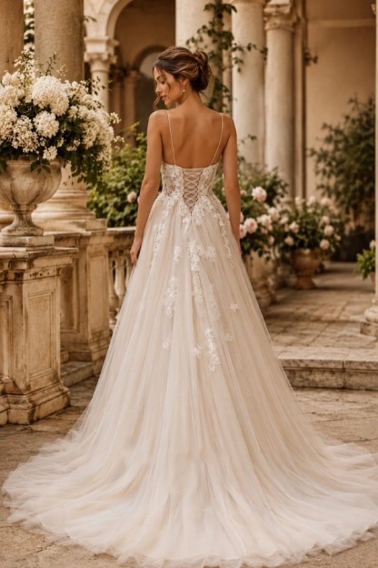 Schlichte Brautkleider A Linie Mit Spitze Boho Hochzeitskleider