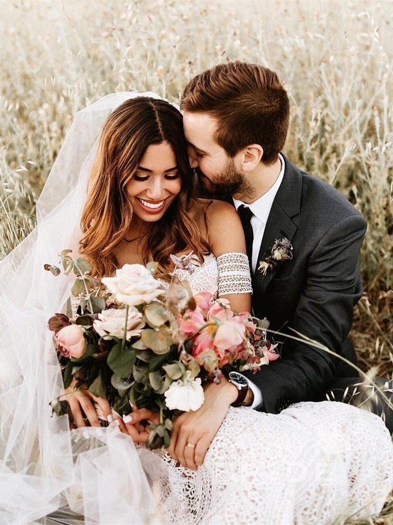Designer Brautkleider Meerjungfrau | Spitze Hochzeitskleid Günstig Online