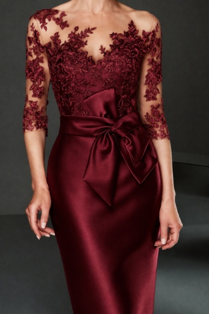 Schöne Brautmutterkleider Kurz mit Spitze | Elegante Kleider für Brautmutter