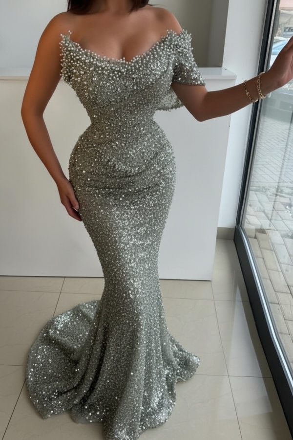 Designer Abendkleider Lang Rosa Abiballkleider Abendmoden Glitzer