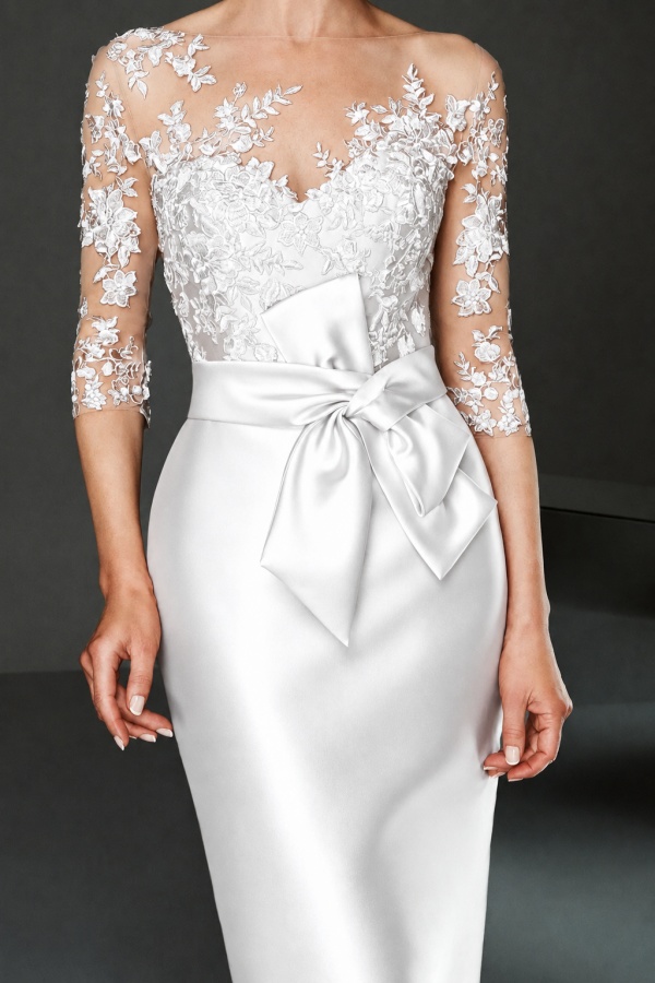 Schöne Brautmutterkleider Kurz mit Spitze | Elegante Kleider für Brautmutter