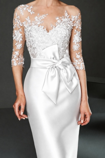 Schöne Brautmutterkleider Kurz mit Spitze | Elegante Kleider für Brautmutter