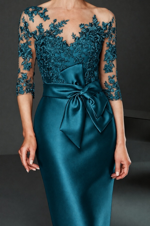 Schöne Brautmutterkleider Kurz mit Spitze | Elegante Kleider für Brautmutter