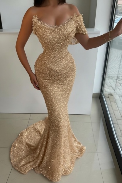 Designer Abendkleider Lang Rosa Abiballkleider Abendmoden Glitzer