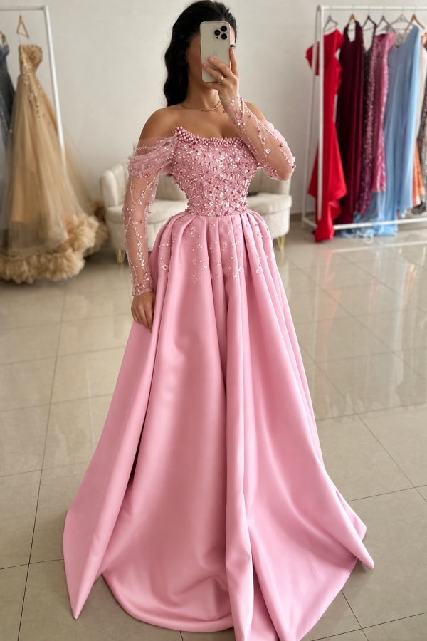 Festliche Kleider Abendkleider Lilac | Abiballkleider mit Glitzer