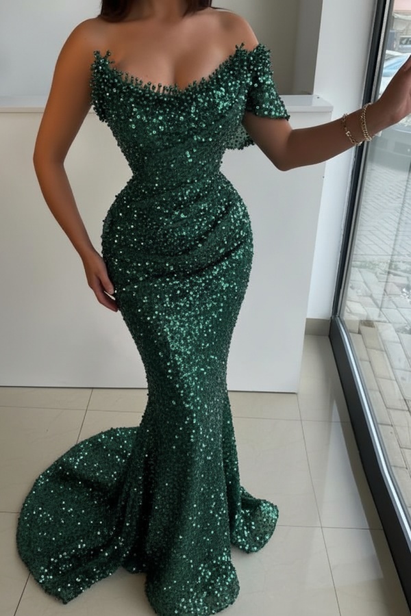Designer Abendkleider Lang Rosa Abiballkleider Abendmoden Glitzer