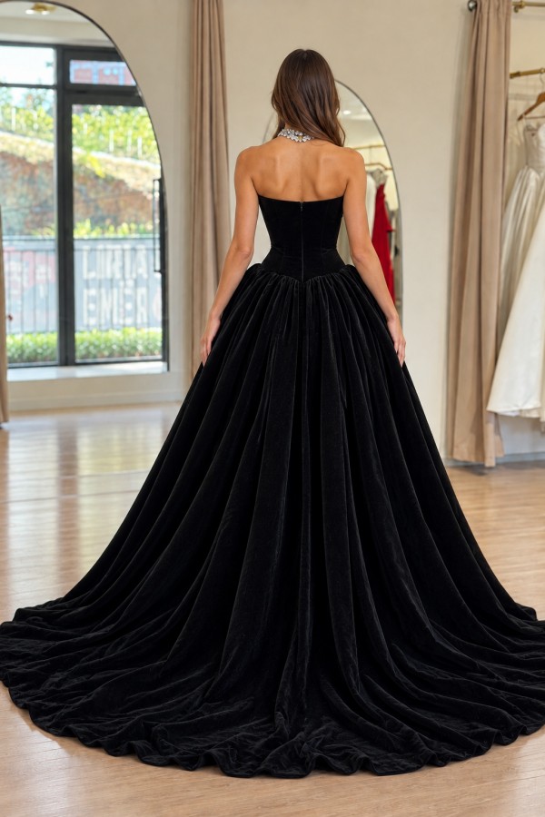 Vintage Abendkleider Lang Schwarz Ballkleider Abendmoden Online