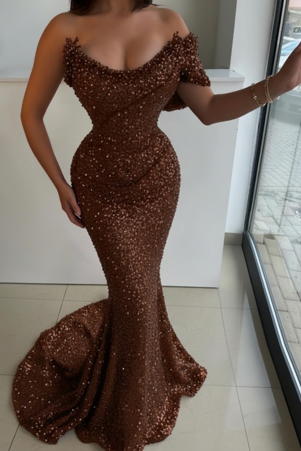 Designer Abendkleider Lang Rosa Abiballkleider Abendmoden Glitzer