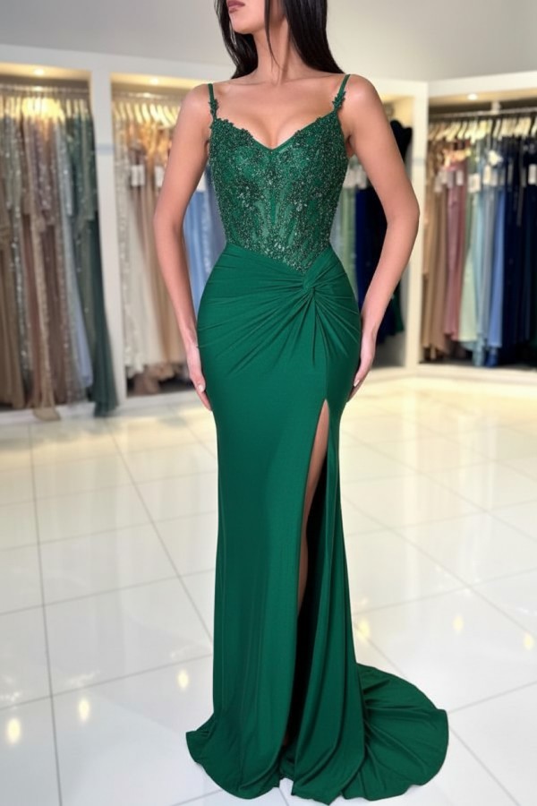 Wunderschöne Abendkleider Weinrot | Abiballkleider Lang Glitzer