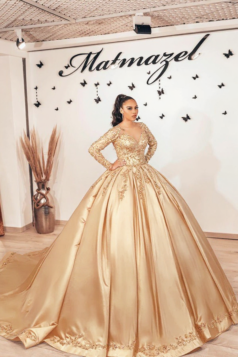 Schwarze Brautkleider mit Ärmel | Prinzessin Hochzeitskleider Spitze-babyonlinedressde