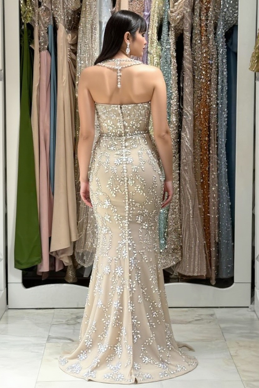 Luxurious Abendkleider Lang Glitzer Abiballkleider Abendmoden Online-babyonlinedressde