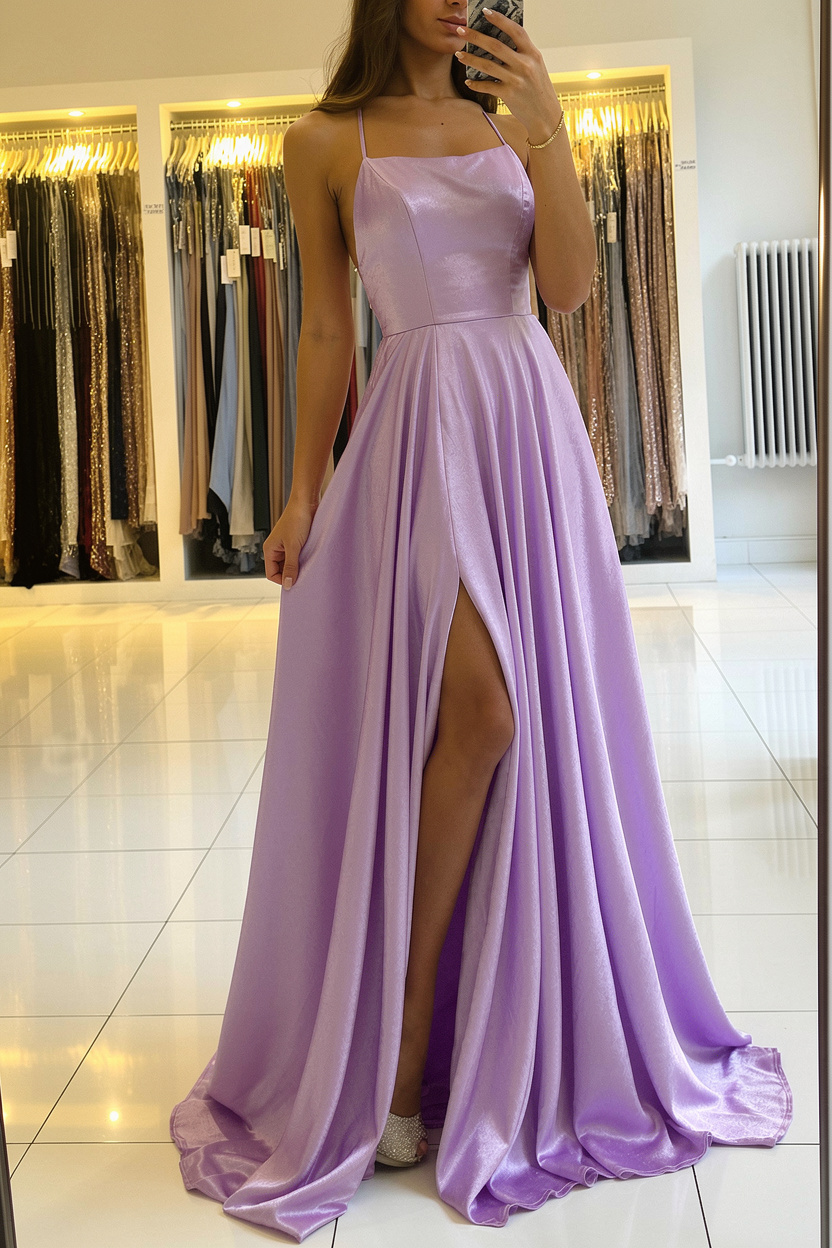 Schlichtes Abendkleid Lang Grün | Abiballkleider Günstig