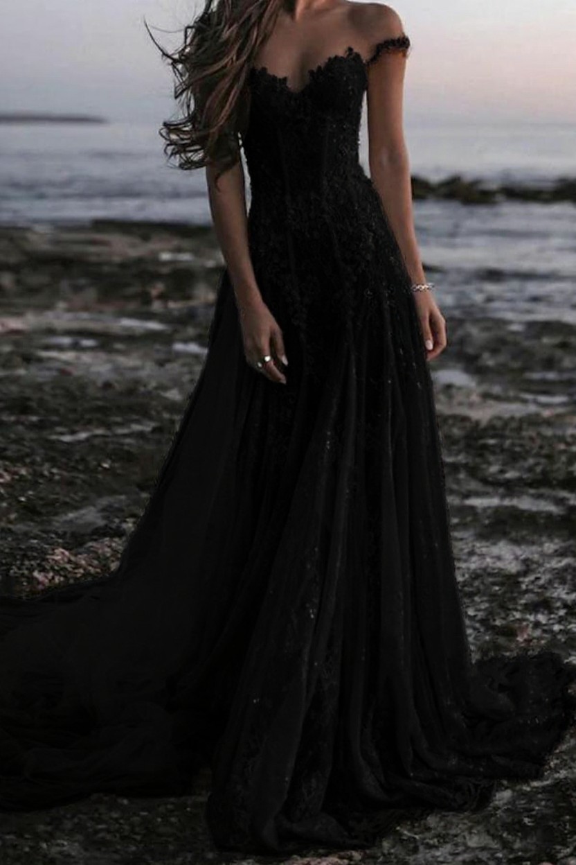 Boho Hochzeitskleider Strand A Linie Brautkleider Spitze Günstig