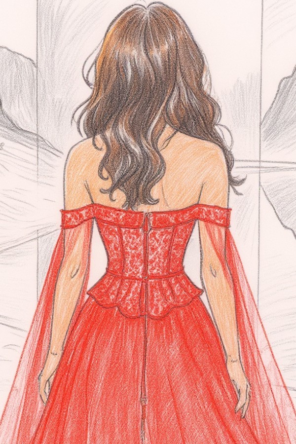 Rote Abendkleider Lang mit Spitze Ballkleider Abendmoden Online