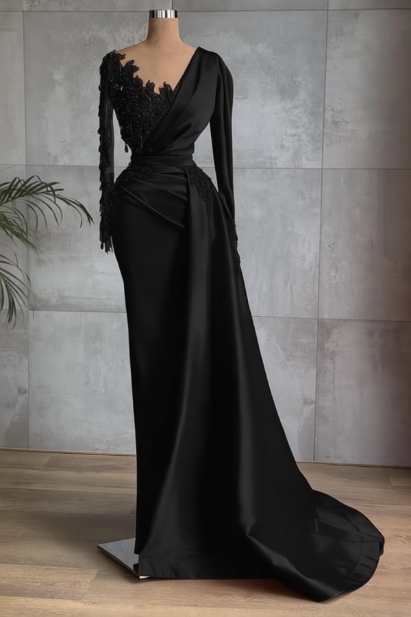 Rote Abiballkleider Lang Gunstig | Abendkleider mit armel | Babyonlinedress.de