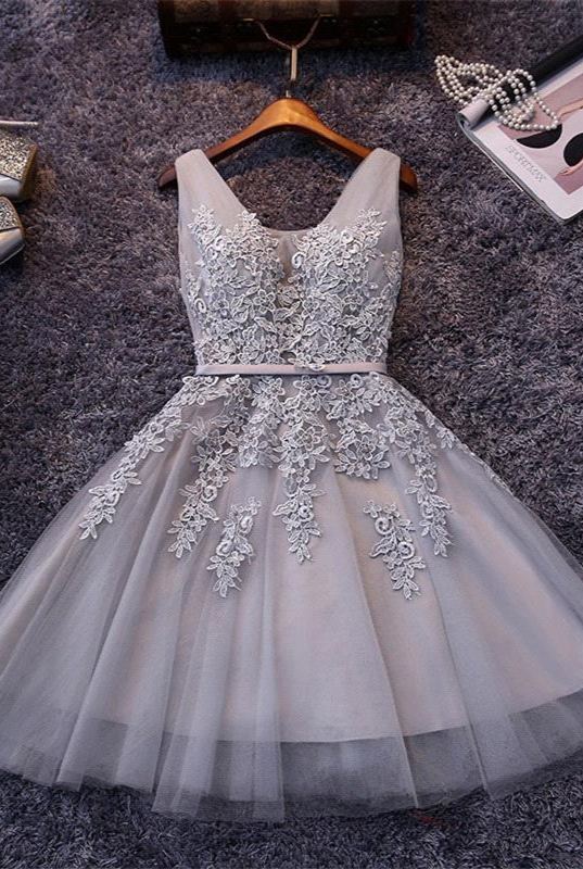 Designer Kurze Cocktailkleider | Abiballkleider mit Spitze