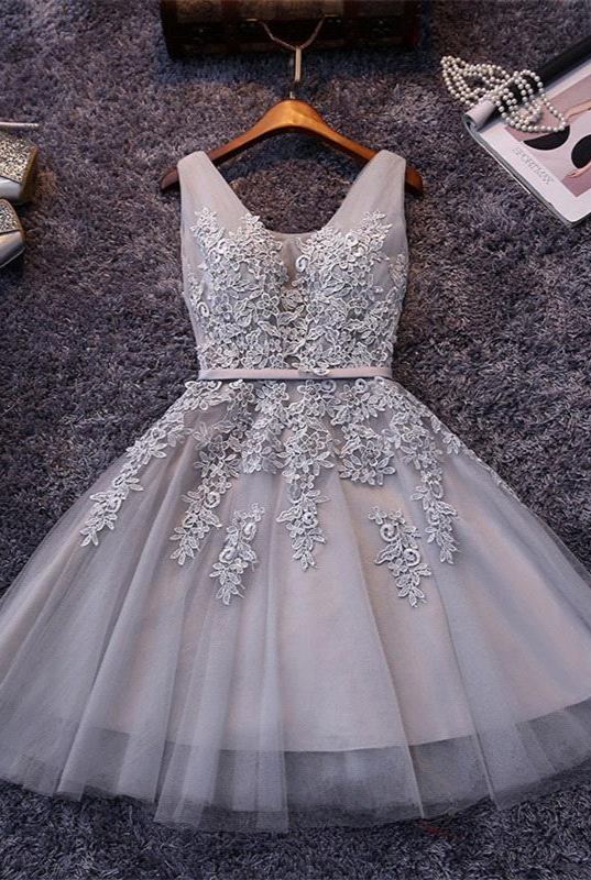 Designer Kurze Cocktailkleider | Abiballkleider mit Spitze