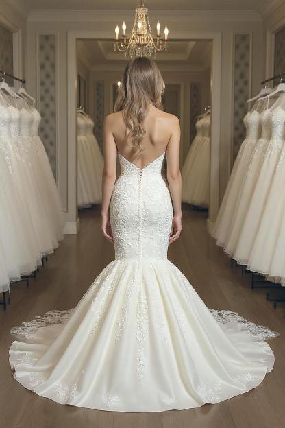 Sexy Hochzeitskleider Meerjungfrau | Brautkleider mit Spitze-babyonlinedressde