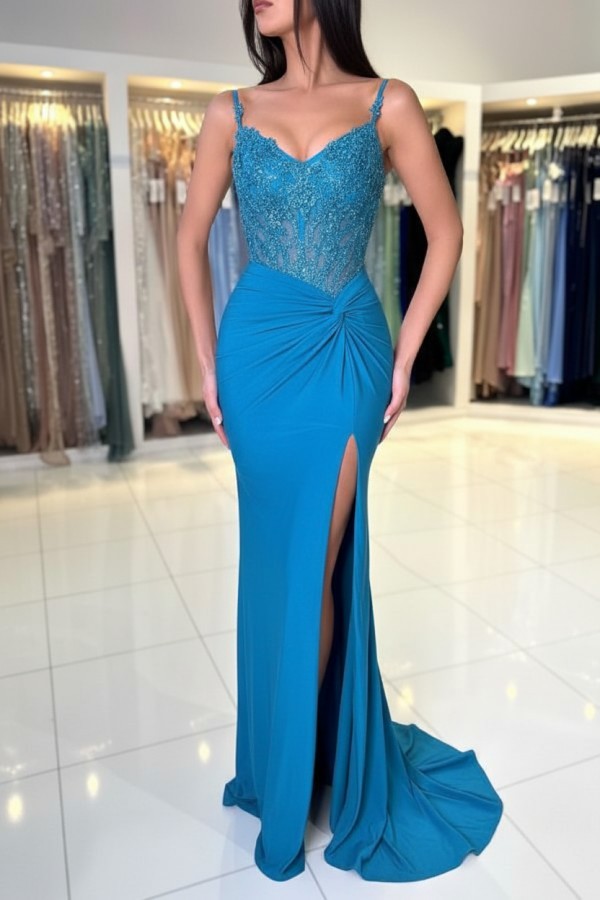 Wunderschöne Abendkleider Weinrot | Abiballkleider Lang Glitzer