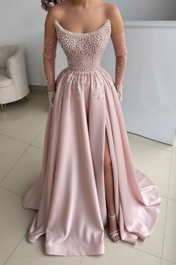 Seladongrün Abendkleider Lang Glitzer Ballkleider Abiballkleider Günstig