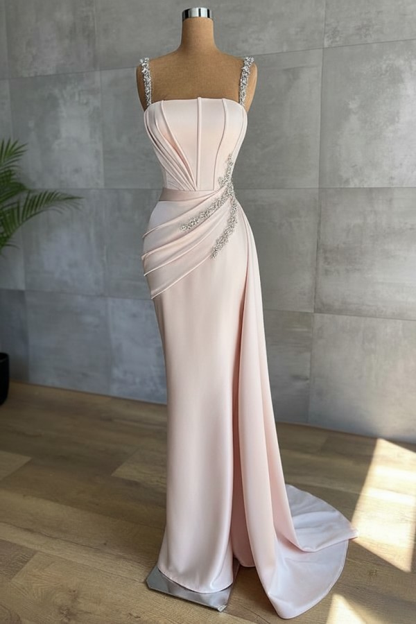 Champagne Abendkleider Lang Glitzer | Abendmoden Online