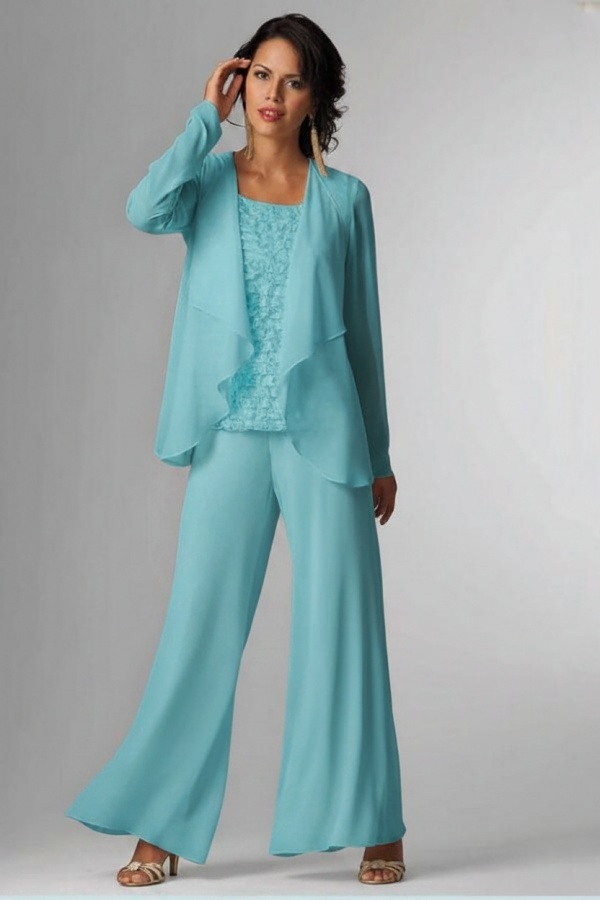 Weiße Brautmutterkleider mit Jacket | 2 Teilige Kleider Für Brautmutter