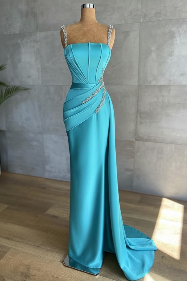 Champagne Abendkleider Lang Glitzer | Abendmoden Online