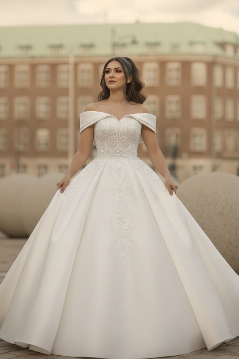 Designer Brautkleider Weinrot | Hochzeitskleider mit Spitze