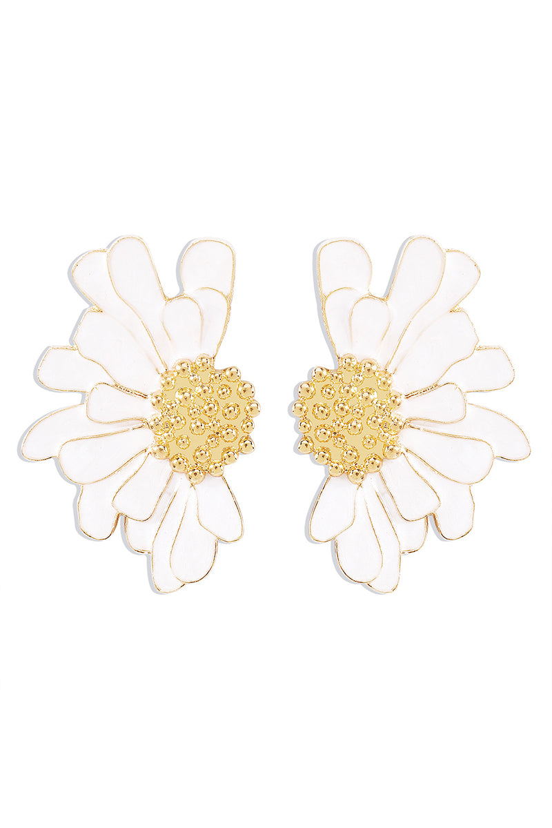 Flower Shape Boho Alloy Vintage Stud Earrings
