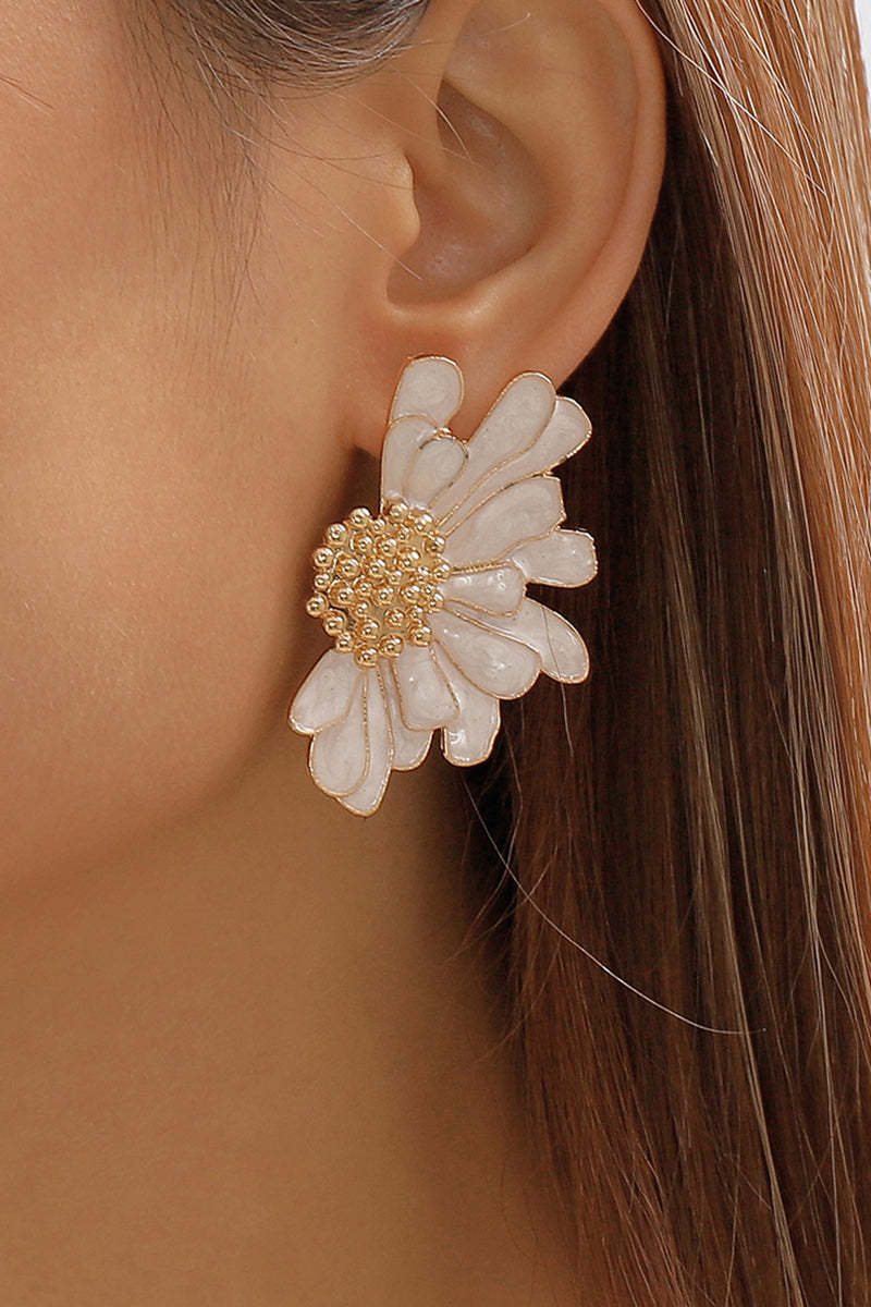 Flower Shape Boho Alloy Vintage Stud Earrings