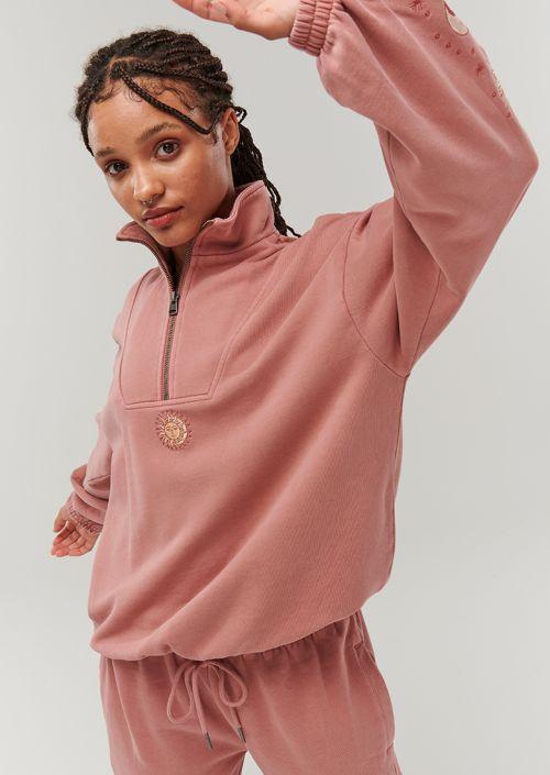 Zipper Classic Tracksuit Embroidered Hoodie Pant Set