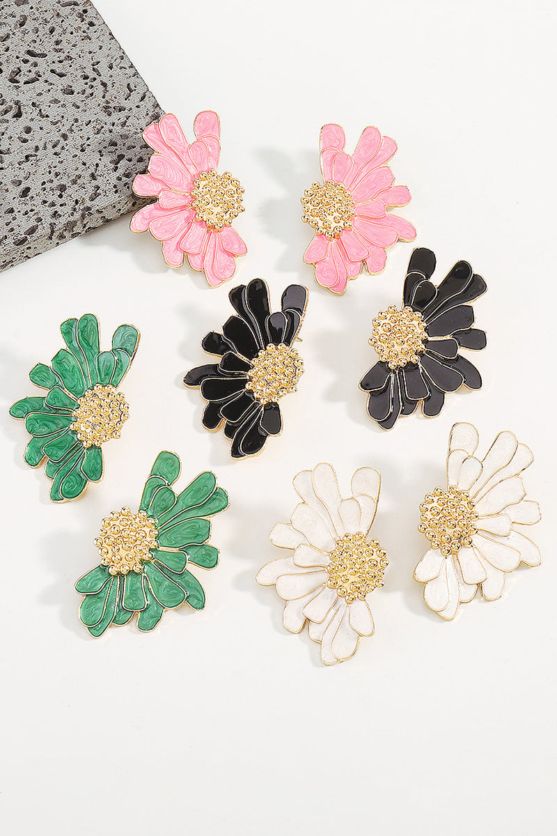 Flower Shape Boho Alloy Vintage Stud Earrings