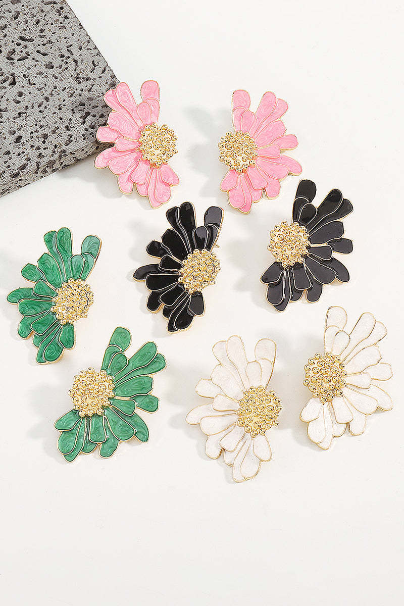 Flower Shape Boho Alloy Vintage Stud Earrings