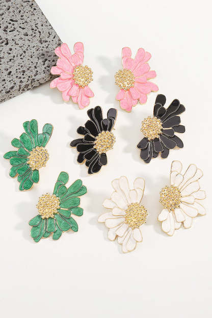 Flower Shape Boho Alloy Vintage Stud Earrings