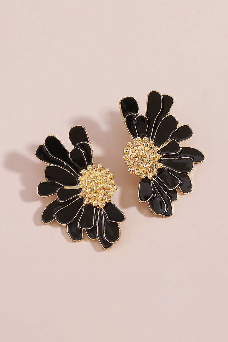 Flower Shape Boho Alloy Vintage Stud Earrings